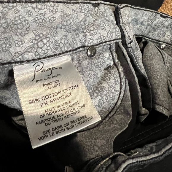 Paige lowrise flare laurel canyon black jeans - Picture 14 of 14